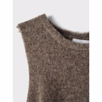NAME IT Strik Vest Ribea Dark Grey